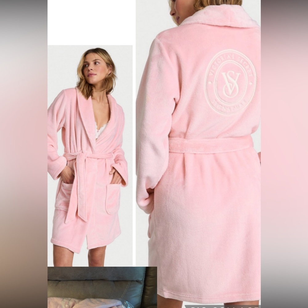 New w/Tags Victoria’s Secret

Plush &  Cozy Short Robe 

Pink 
XL/XXL

$35